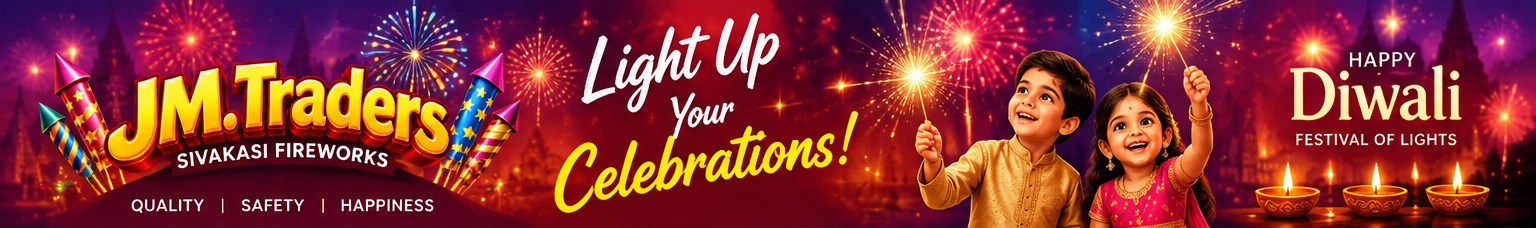 JM Traders — Light up your celebrations. Happy Diwali.